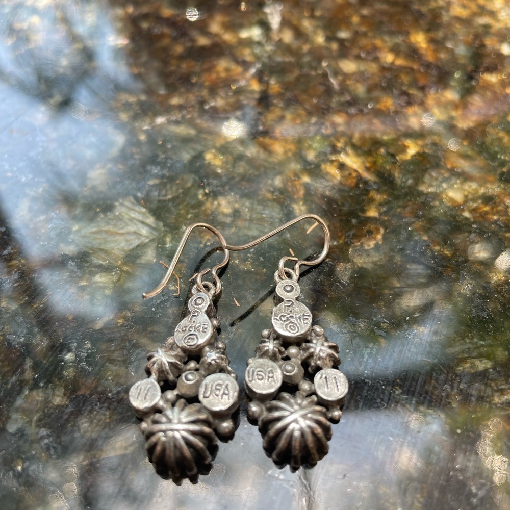 Patricia Locke Vintage-Inspired Silver Earrings - Picture 3 of 3